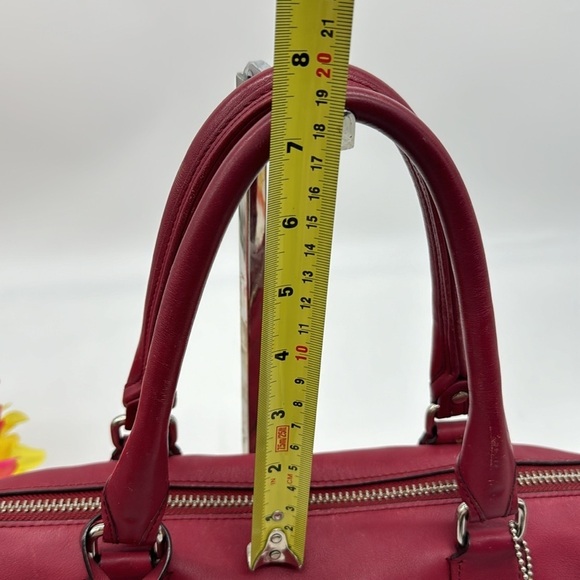 Coach Legacy Molly Eastwest Red Leather Shoulder Bag CP6628A - Picture 9 of 14